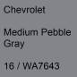 Preview: Chevrolet, Medium Pebble Gray, 16 / WA7643.